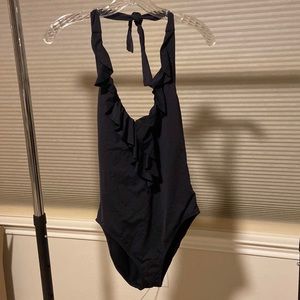 Everything but water halter low cut bathing suit